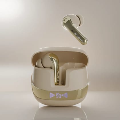 DwOTS 747 True Wireless Earbuds Coffee Cream