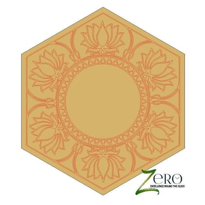 Brand Zero Pre Marked MDF Base - Mandala Design 13 - Select Your Preference Of Size & Thickness
