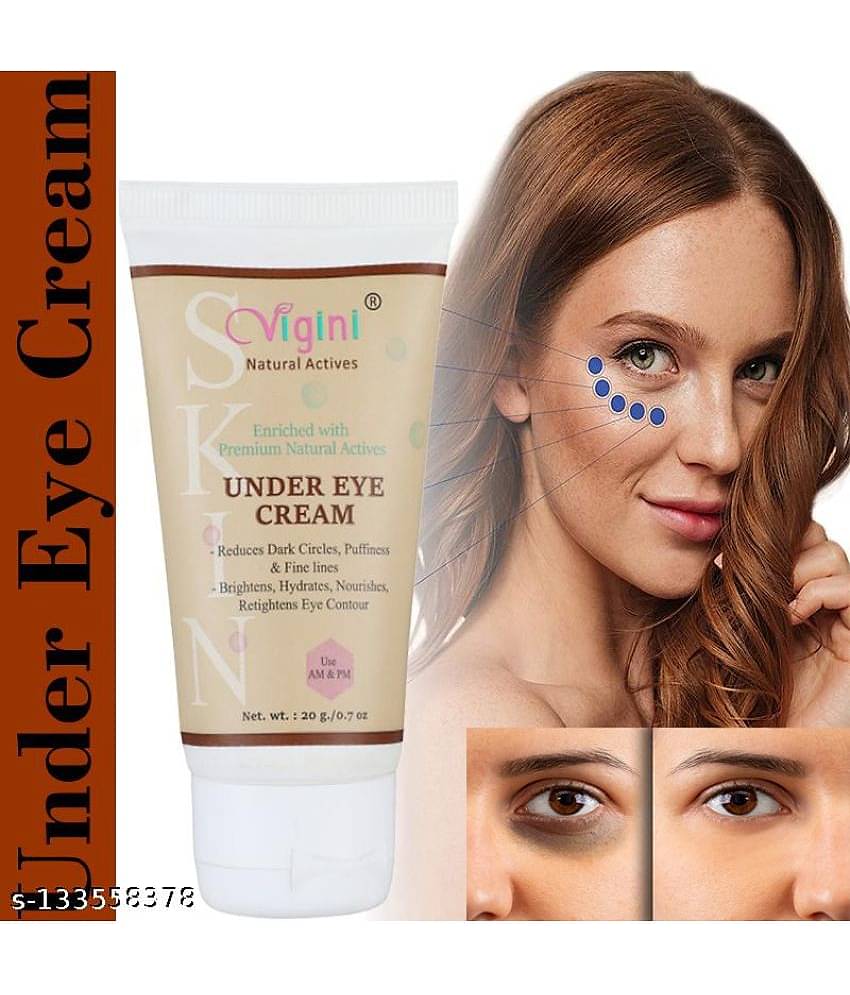 Vigini Under Eye Lift Gel Cream Bye Bye Dark Circle Remove Wrinkles Purffiness Anti-Ageing Recovery Puffy Eyes Pigmentation Fine lines Removal Men Women Roller Roll On Eyes Juveneye,Retinol,Hyaluronic C Serum Acid,Alpha Arbutin,Vitamin Coffee 20g