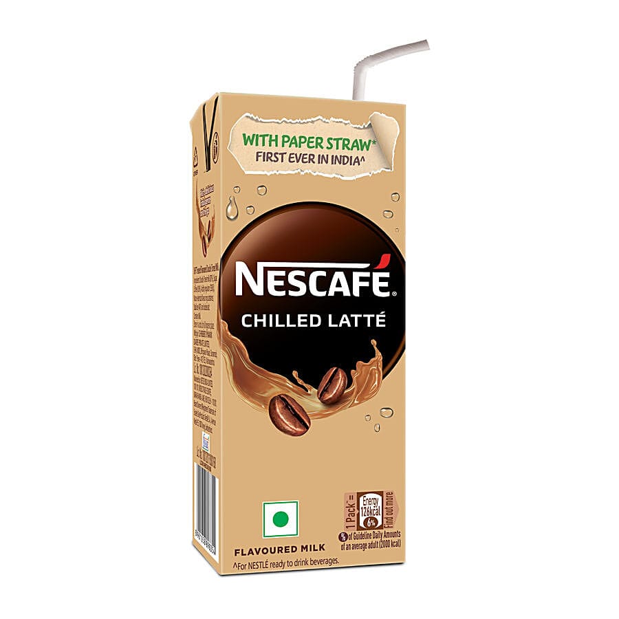 Nescafe Chilled Latte Flavoured Milk, 180 ml Tetra Pack