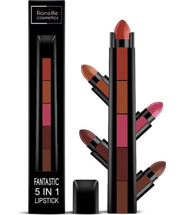 Ronzille Fantastic 5in1 lipstick Shade-C(Pack of 1)