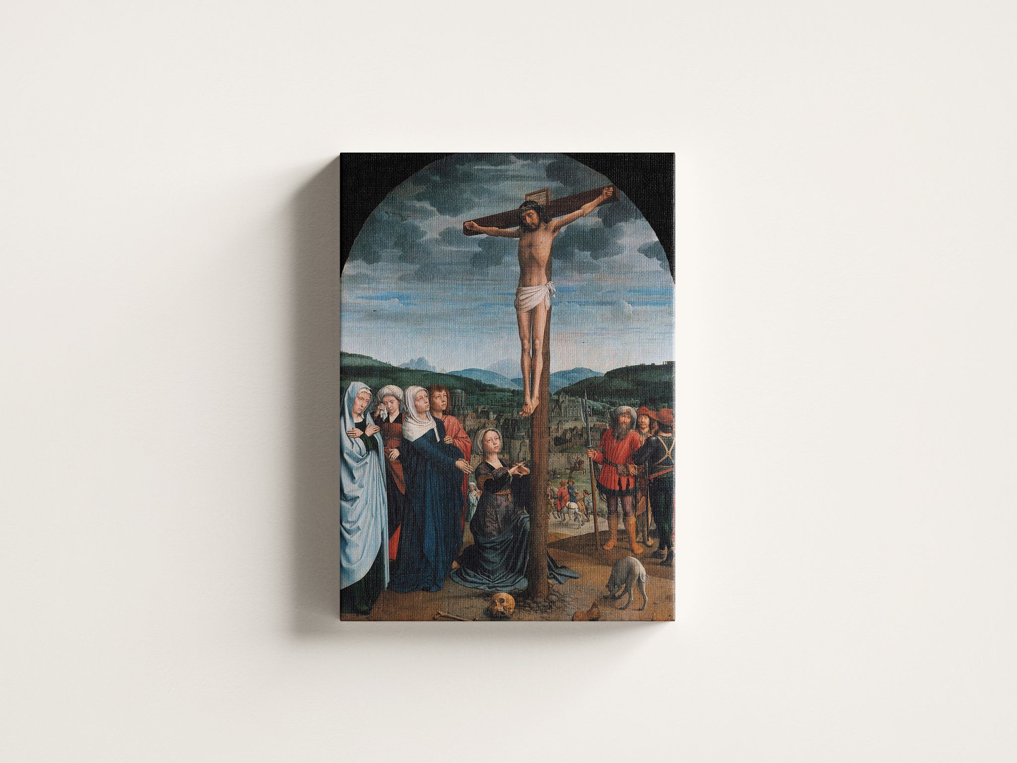 FURNISHUB Christ on the Cross (circa 1515) Gerard David | Wall Art Painting for Home, Caf, and Office Dcor | Christ On The Cross Painting