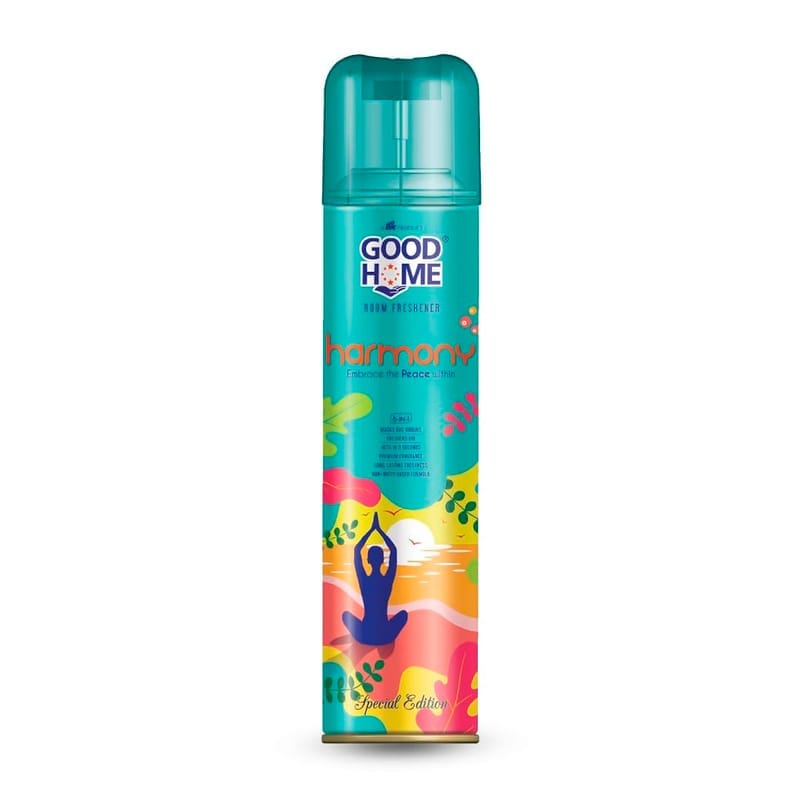 Good Home Room Freshener Spray Harmony Freshens Air Premium Fragrance Long Lasting Freshness, 130 g
