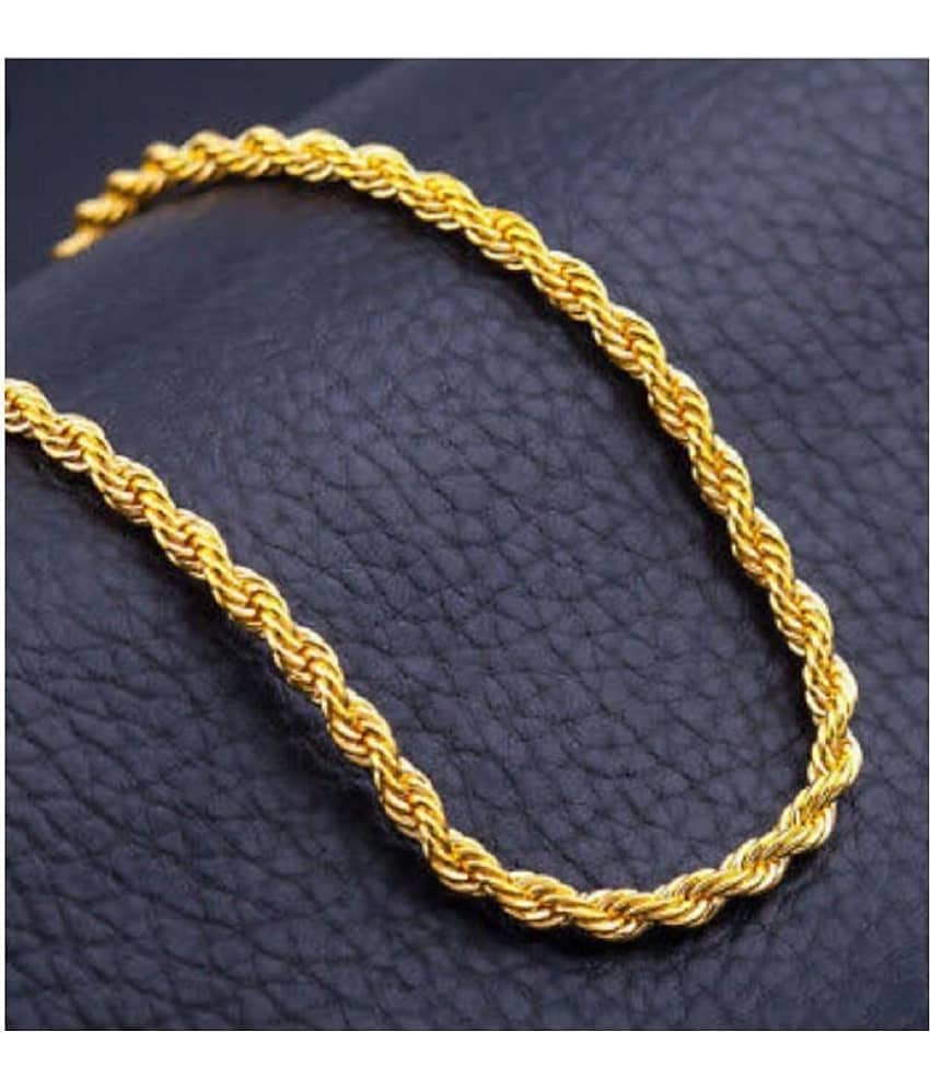 Jewar Mandi Gold Plated Chain ( Set of 1 )