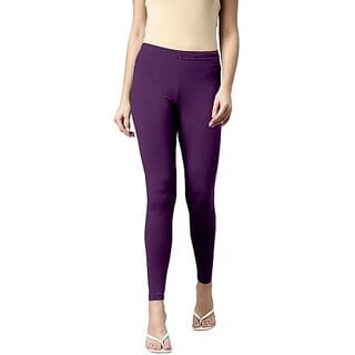 SHE PURE LUXURY WEAR Ankle Length  Ethnic Wear Legging  (Purple, Solid)