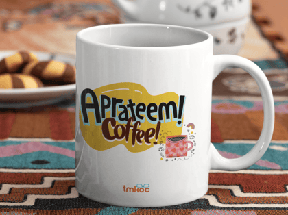 Taarak Mehta Ka Ooltah Chashmah|Ceramic Printed White Coffee Mug 325ML