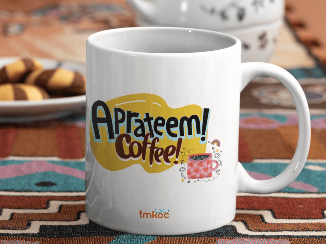 Taarak Mehta Ka Ooltah Chashmah|Ceramic Printed White Coffee Mug 325ML