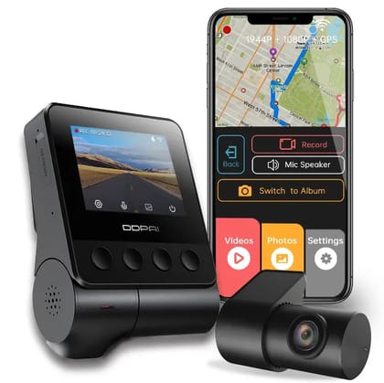 (Refurbished) DDPAI Z40 Dual - 3K Front and Rear Dash Camera