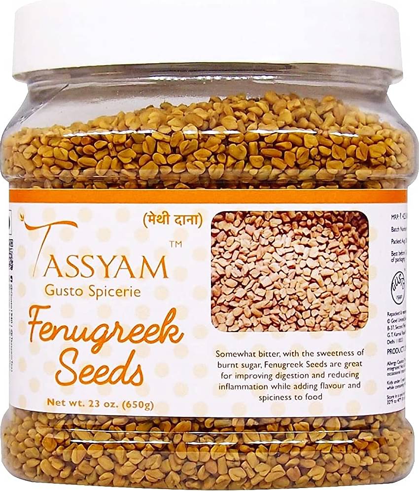 Tassyam - 650 gm Methi Dana (Fenugreek seeds) (Pack of 1)