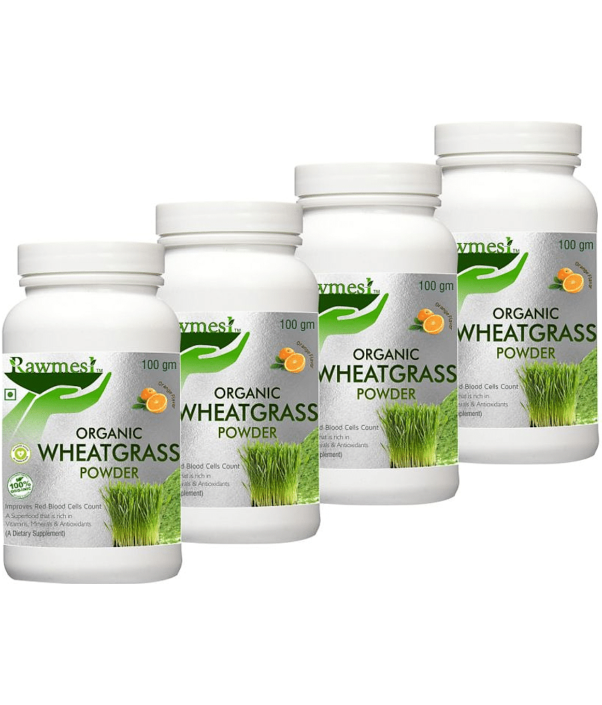 rawmest Wheatgrass powder improves Red blood cells 400 gm Multivitamins Powder