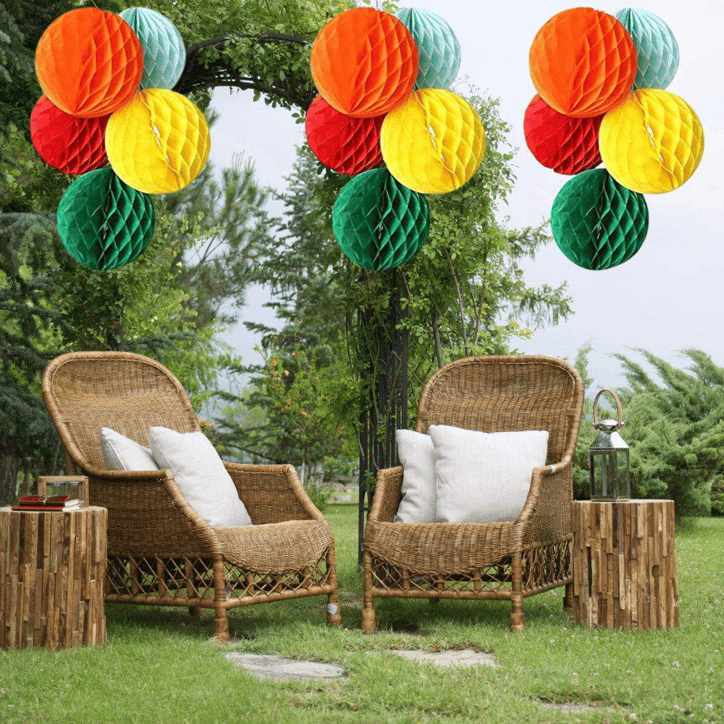 Honeycomb Balls 12" Hanging Tissue Honeycomb Ball Party Decorations - Party and Festive Needs | Buy online on ZillyBuy