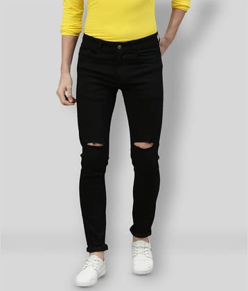 Urbano Fashion - Black Cotton Blend Slim Fit Men's Jeans ( Pack of 1 )
