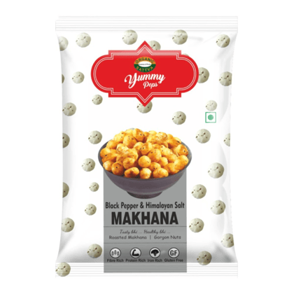 Organic Sattva Black Pepper & Himalayan Salt Makhana - 25 gm Organic Sattva Black Pepper & Himalayan Salt Makhana - 25 gm