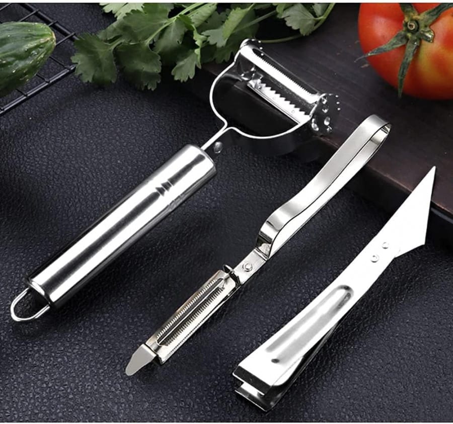 Wholesale Item - 3 IN 1 VEGETABLE PEELER SET - MOQ 52 Pieces