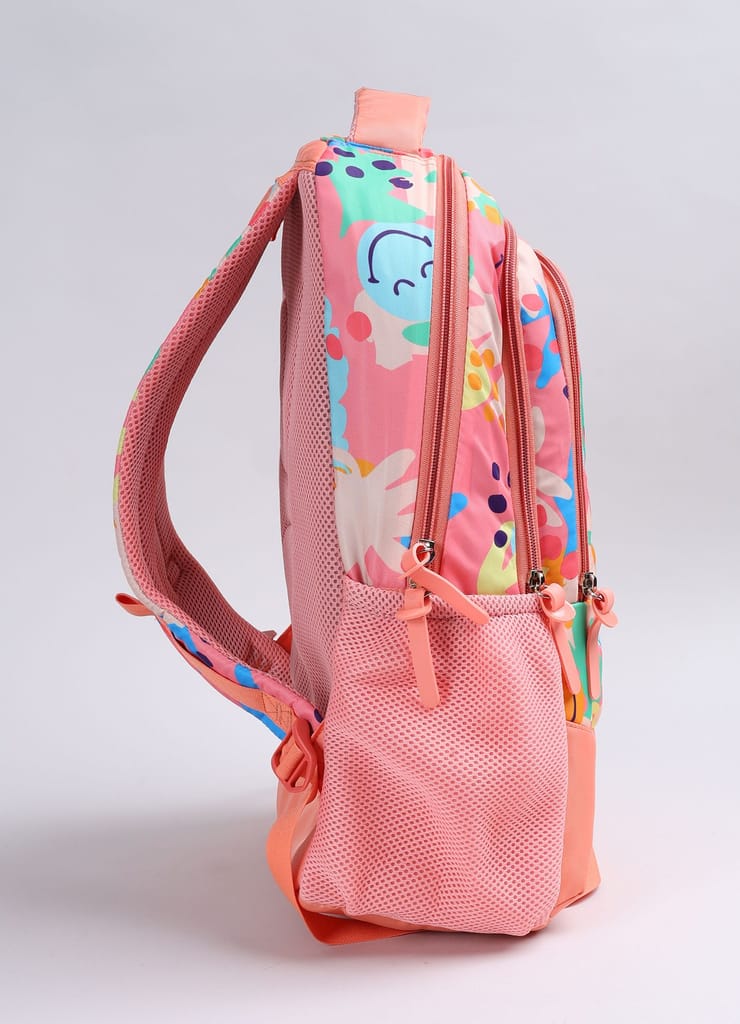 PB Pearlbags Polyester Water Resistant Casual Backpack With Laptop Sleeve For School For Boys and Girls