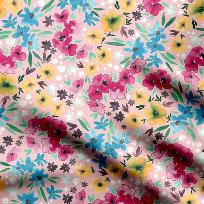 Miniature Garden Print Fabric-Cotton