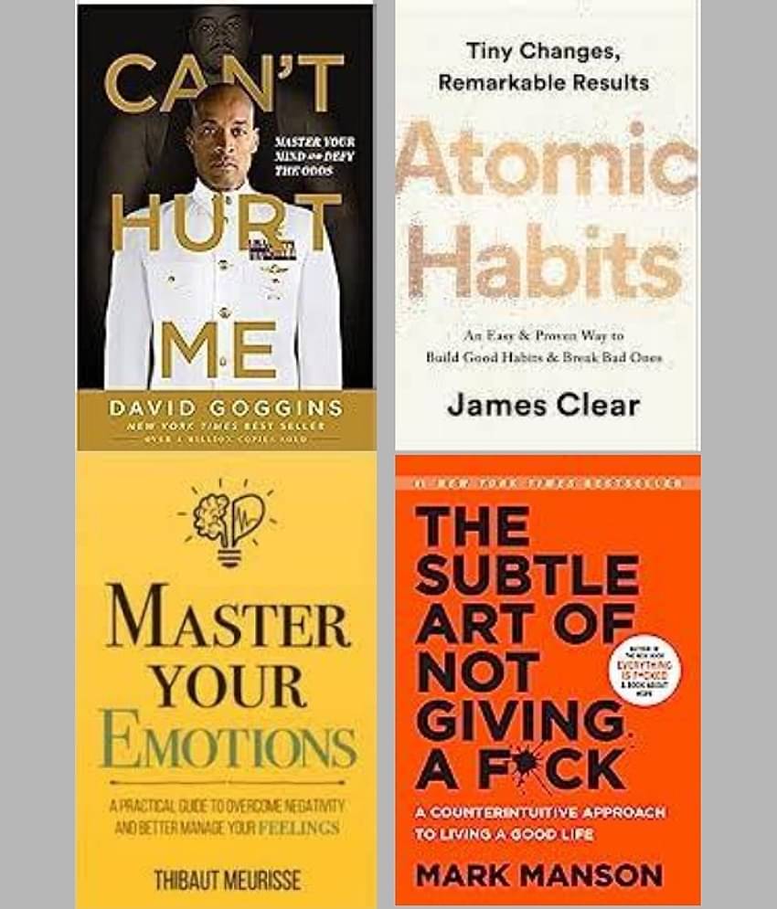 Can't Hurt Me + Atomic Habits + Subtle Art + Master Your Emotion