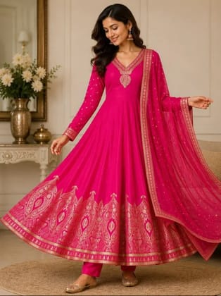 Elegance Anarkali style crafted Outfits Elegance Anarkali style crafted Outfits