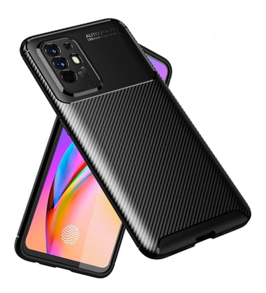 Aramid Fibre Series Shockproof Armor Back Cover for Oppo F19 Pro+ Plus 5G, 6.43 inch, Black