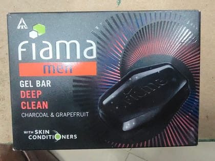 Fiama gel bathing bar deep clean charcoal and grapefruit