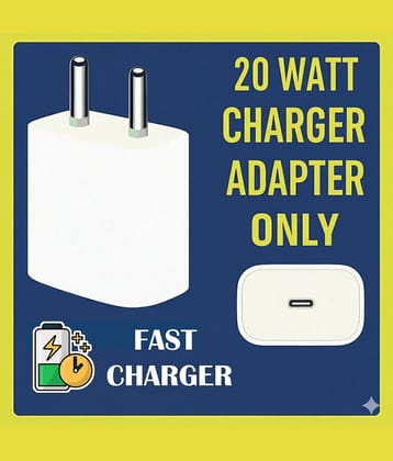 20W Type-C Fast Charger Adapter with Power Delivery (PD) Technology | Universal USB-C Charging Block for Smartphones, iPhone, Android, Tablets | Compact, Portable, Safe & Reliable Wall Charger