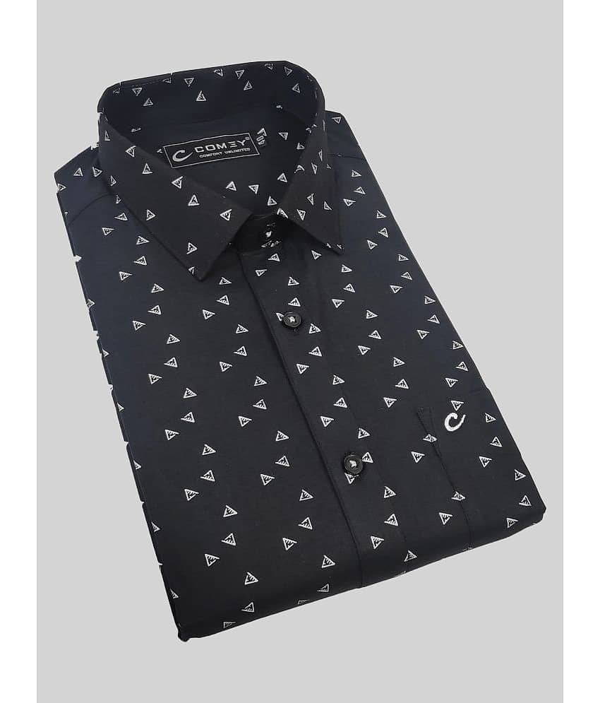 Comey - Black 100% Cotton Slim Fit Men's Casual Shirt ( Pack of 1 )