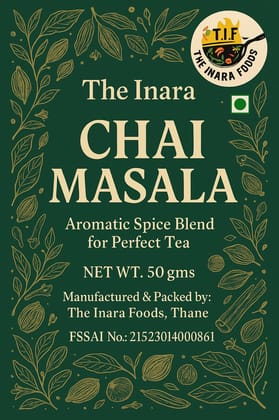 The Inara Foods Masala Chai Premix Instant Spiced Tea Mix Aromatic Indian Spices 250g Pack