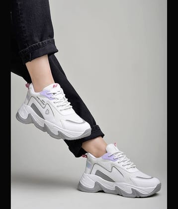Shoetopia White Women's Sneakers