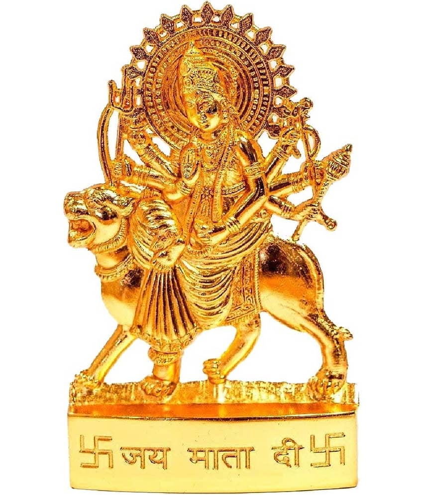 Shri Astha Vinayak Brass Goddess Durga Idol ( 8 cm )