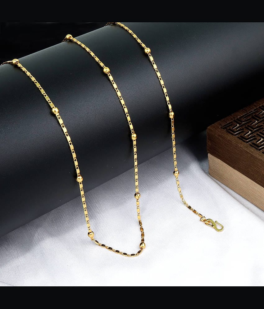 FASHION FRILL Gold Plated Chain ( Set of 1 )