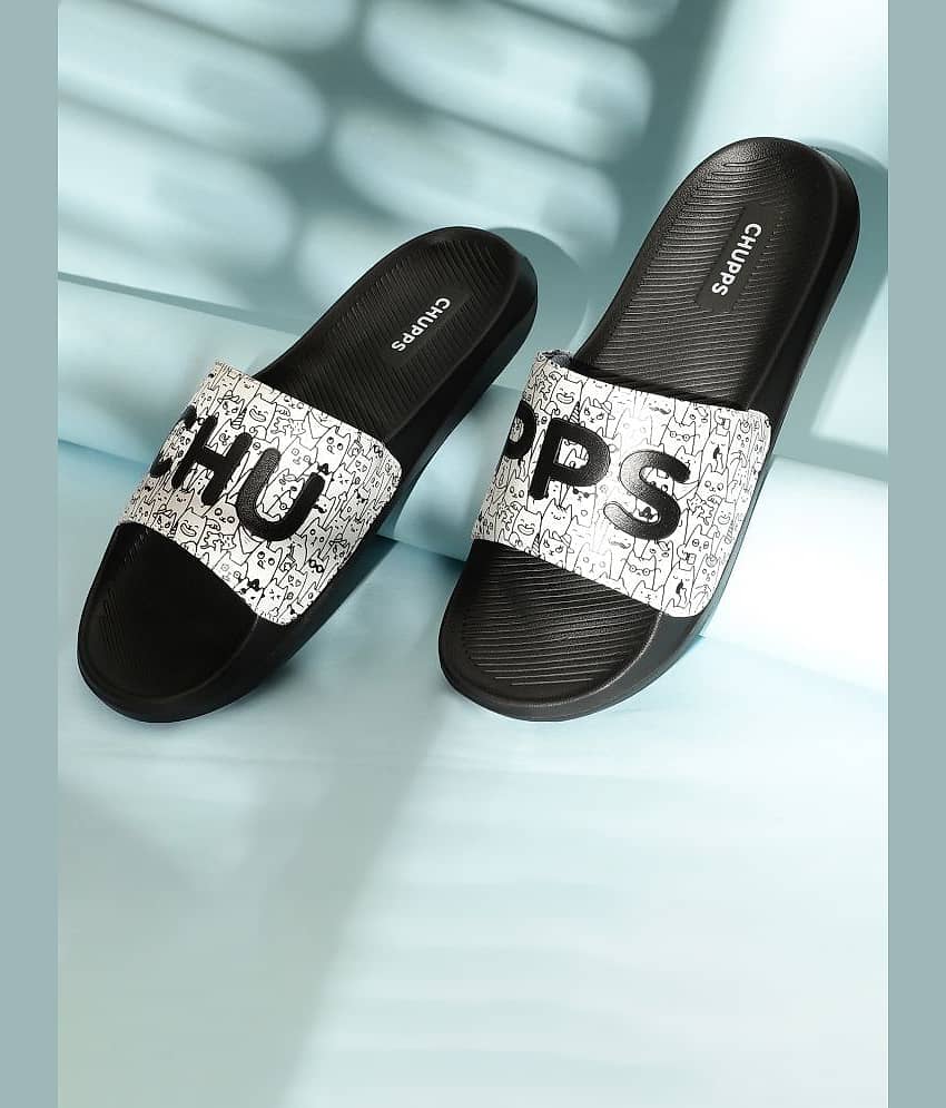 CHUPPS Black Men's Slide Flip Flop