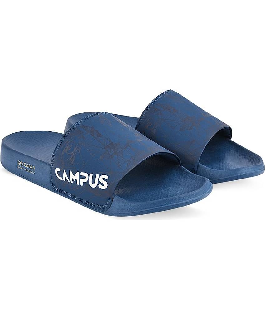 Campus Black Men's Slide Flip Flop  (Pair of 1)