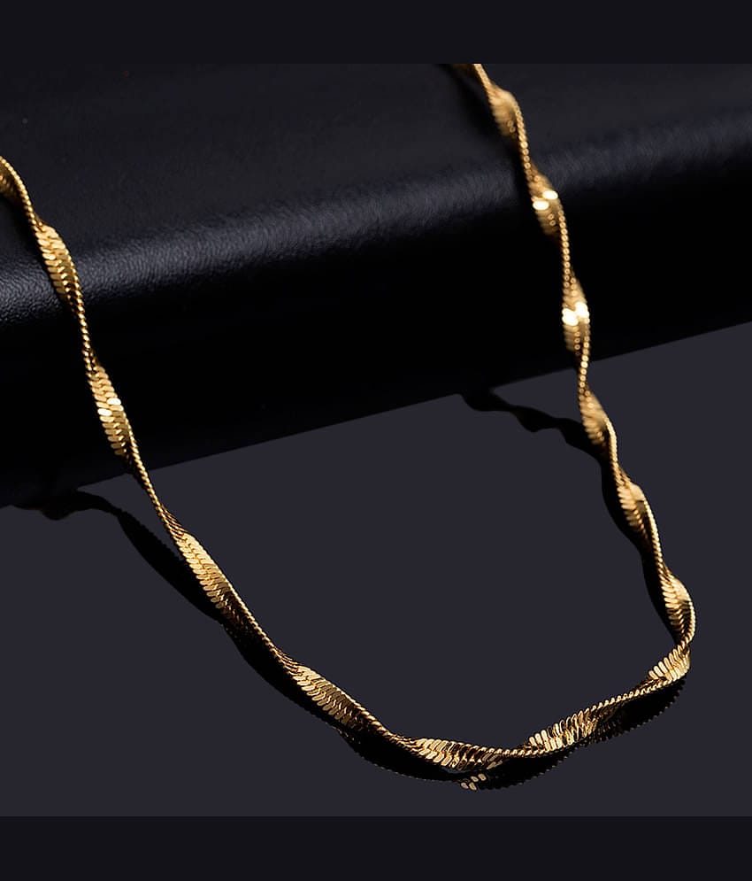 FASHION FRILL Gold Plated Brass Chain ( Pack of 1 )