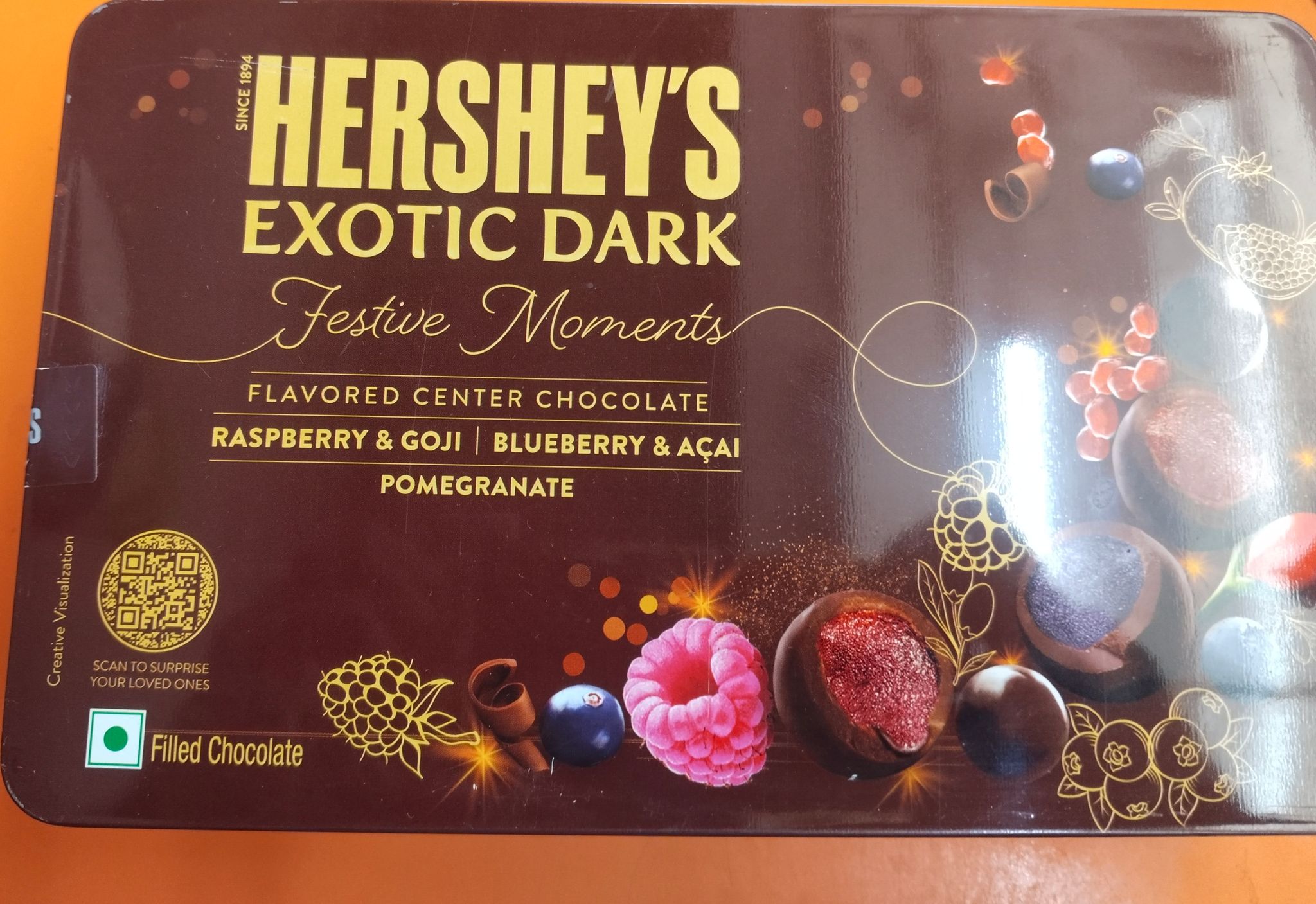 Hershey s exotic dark festive moments 180 g