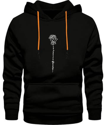 fashion and youth Cotton Blend Hooded Men's Sweatshirt - Black ( Pack of 1 )