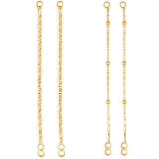 1gram gold Plated Kanchain Ear chain earcuff Ear to Ear Combo for Women & Girls