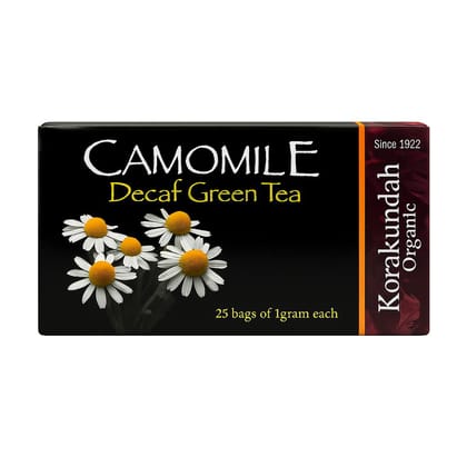 Korakundah Camomile Decaf Green Tea (25 Dip Bags)