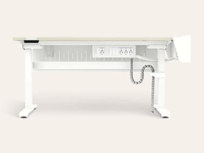 MoveUp - Extra Large Size Adjustable Height Study Table- 1-Year Warranty, Highland Pine