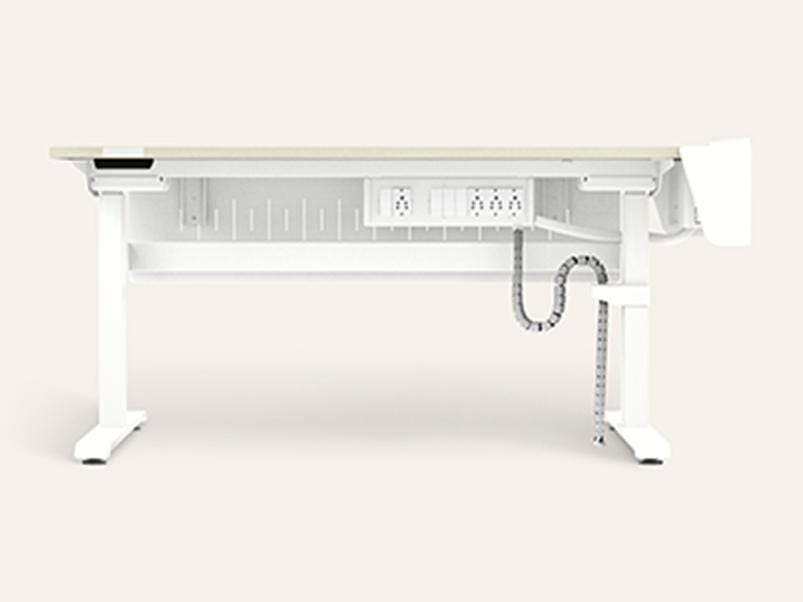 MoveUp - Extra Large Size Adjustable Height Study Table- 1-Year Warranty, Highland Pine