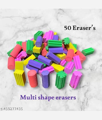 Posshe Toy Eraser Multishaped Pack of 50