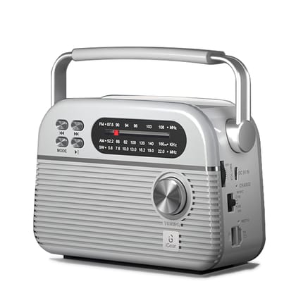 iGear Trinity iG-1112 Solar-Powered MP3 Player & 3-Band Radio- Silver