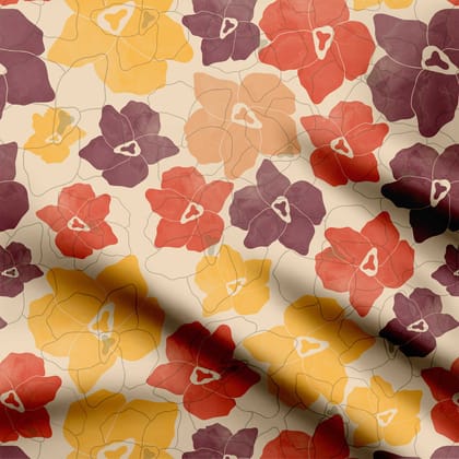 Retro Floral1-Cotton