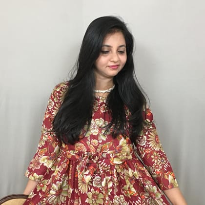 Maroon - Sunflower & Lillys - Maternity Kurti with Feeding Zips - Soft Rayon-44 - 46 ( XXL - 3XL )