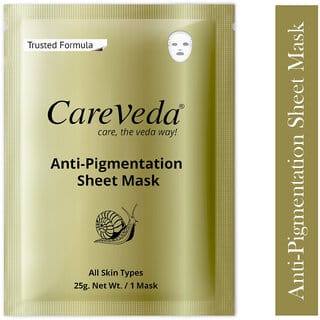 Careveda Tone & Glow Anti Pigmentation Sheet Mask Suitable For All Skin Types, 25Gm