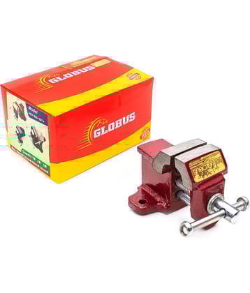 GLOBUS 201 Red Cast Iron Baby Vice - 25 mm Without clamp
