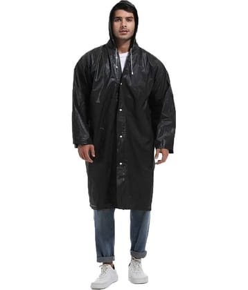 Infispace Black Polyester Men's Rain Poncho ( Pack of 1 )