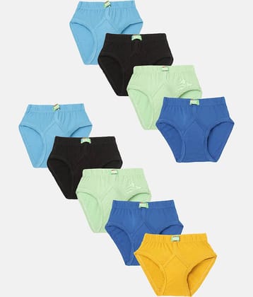 Lux Cozi Pack of 9 Boys Cotton Briefs ( Multicolor )