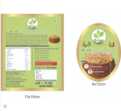 ODON NATURAL Cold Press  CHANA DAL  Unpolished Non-Combustion I Hand Pounded Stone Grounded I High Protein and Fiber | No Artificial Preservative-1kg