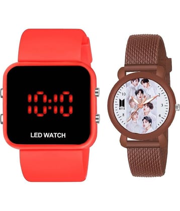 DECLASSE - Multicolor Dial Digital Girls Watch ( Pack Of 2 )