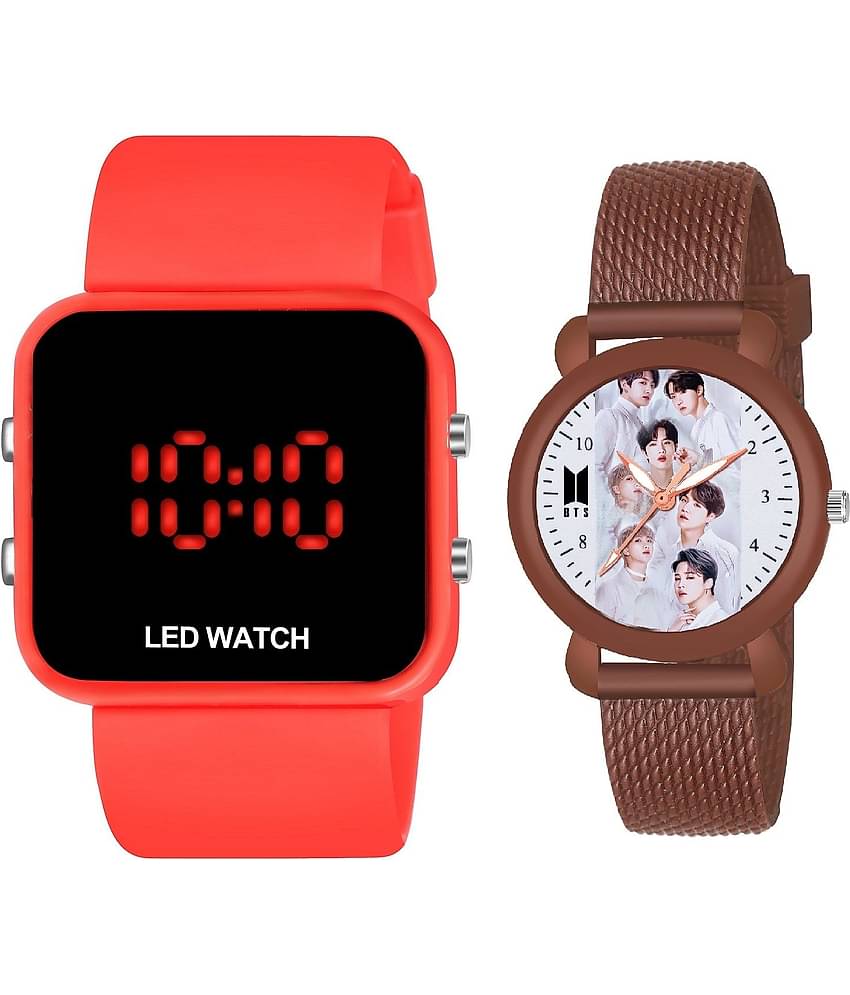 DECLASSE - Multicolor Dial Digital Girls Watch ( Pack Of 2 )